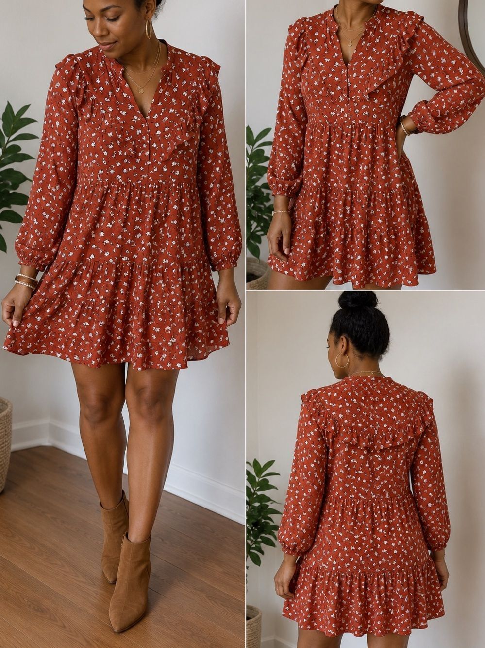 Eloquii Scarlet Floral Dress 14